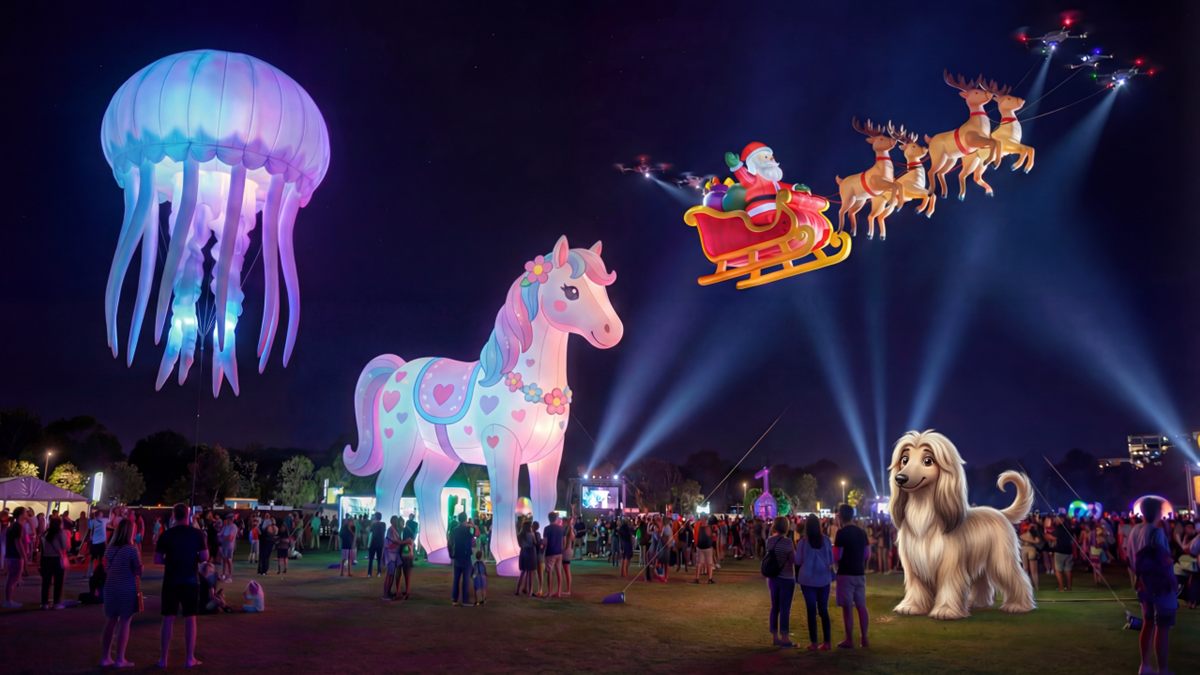 LinkedIn cover for Beyond Balloons: A Technical Guide to 5 Types of Giant Inflatables.