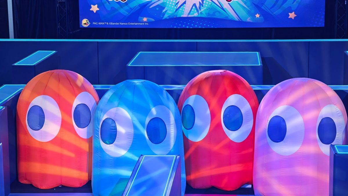 LinkedIn cover for a life-size PAC-MAN maze activation in Singapore.