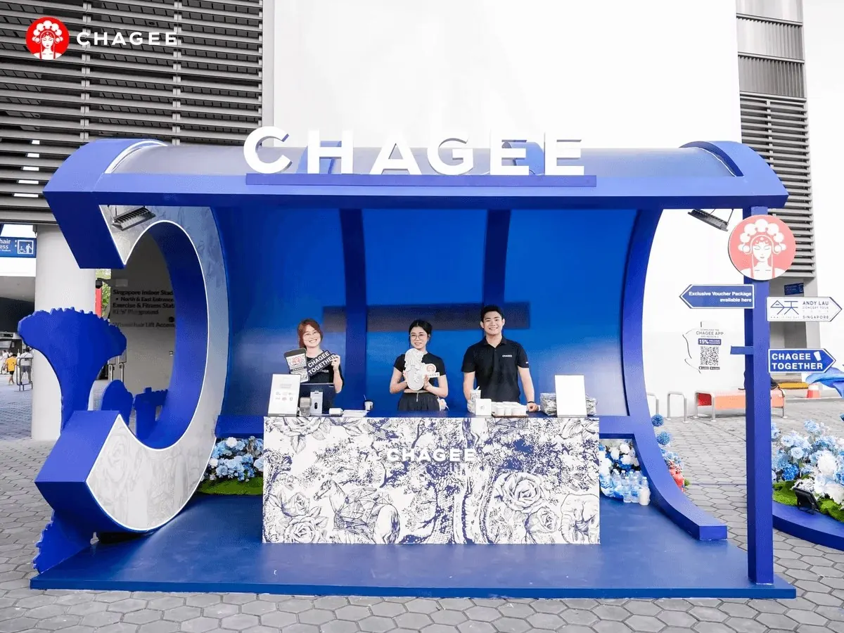 CHAGEE Andy Lau Concept Booth pop-up and display production reference