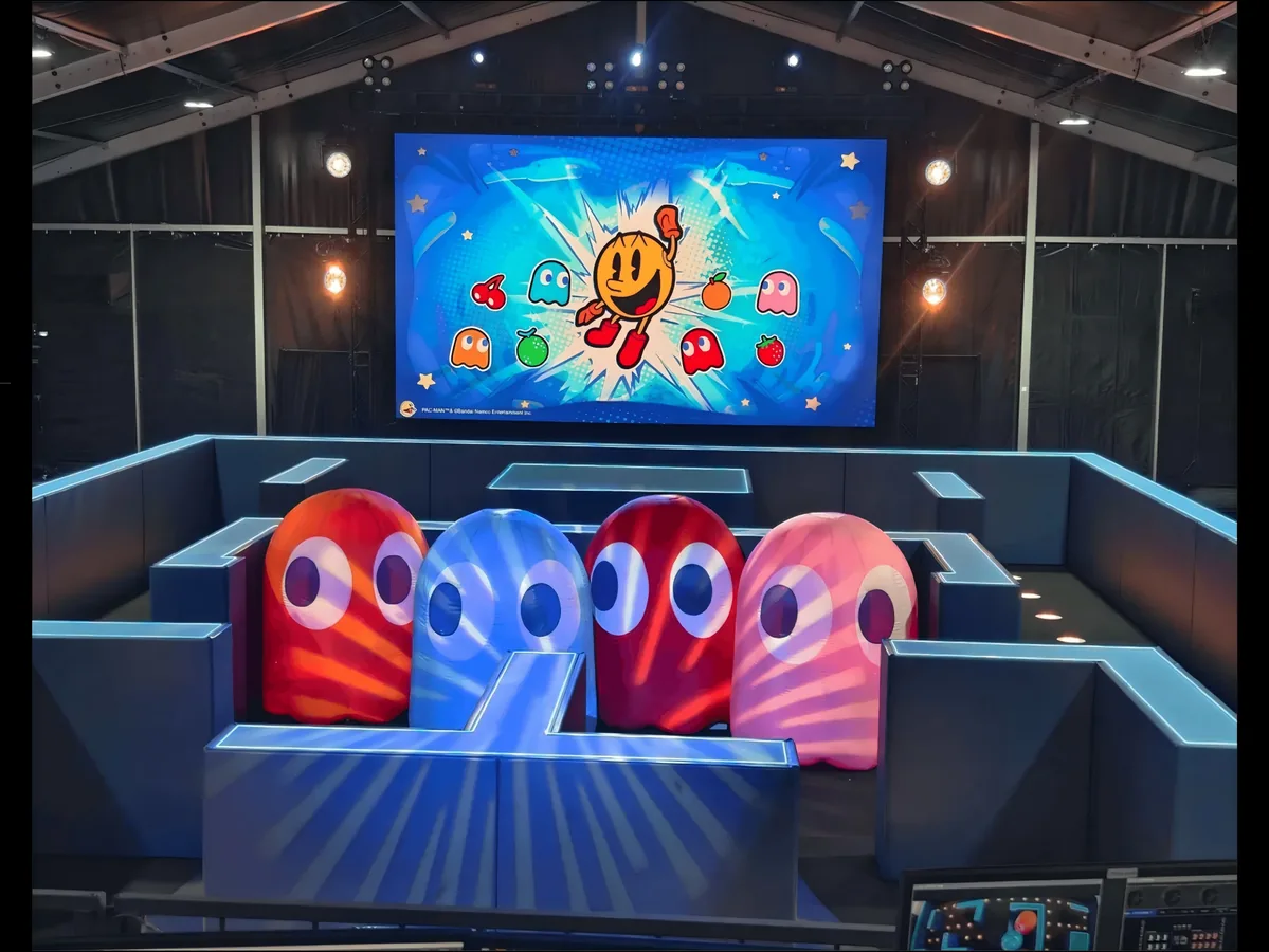 PACMAN and Friends Sentosa themed event fabrication by ACT Creative