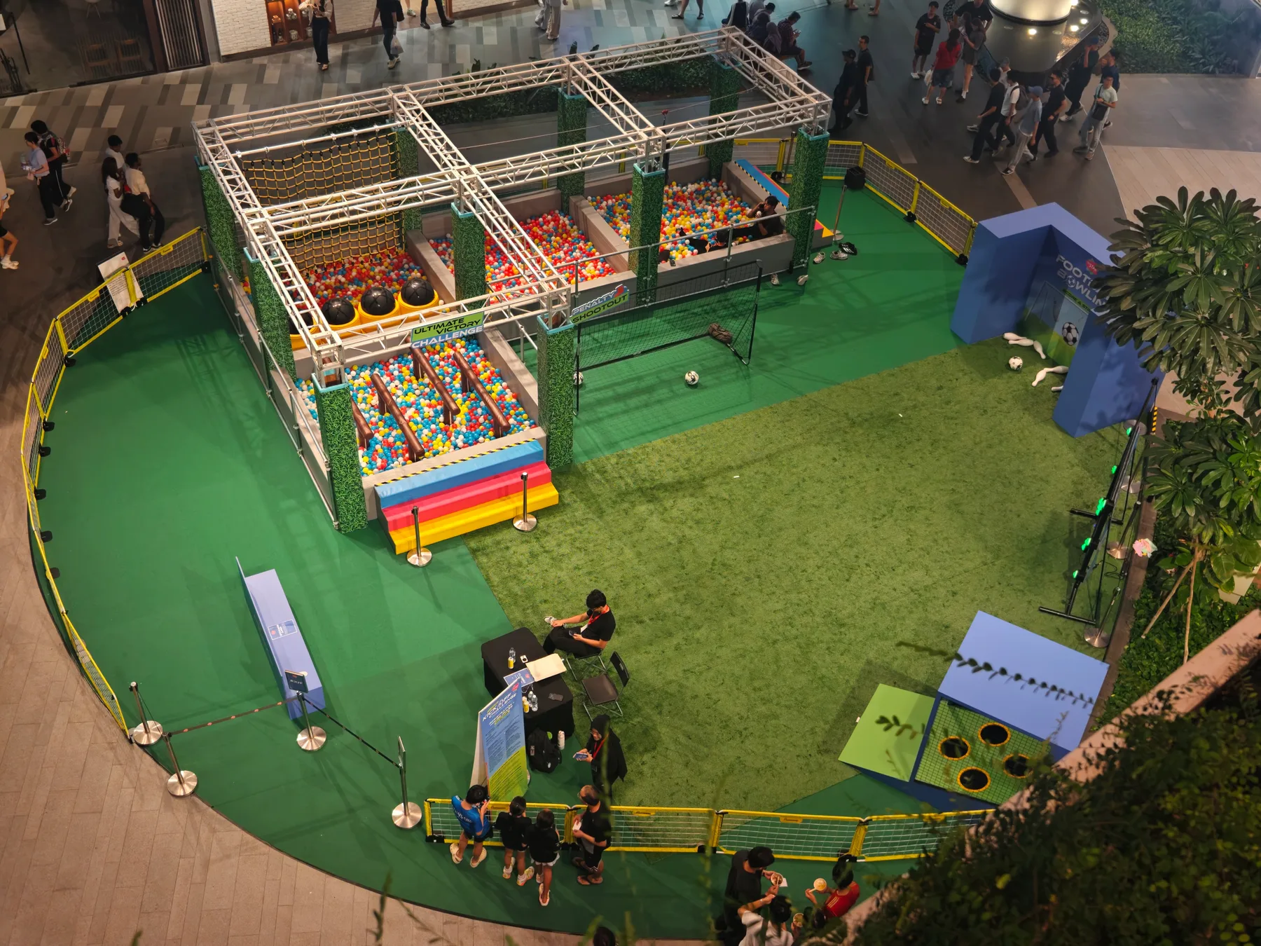 Kick Off Challenge football activation at The Star Vista Singapore case
