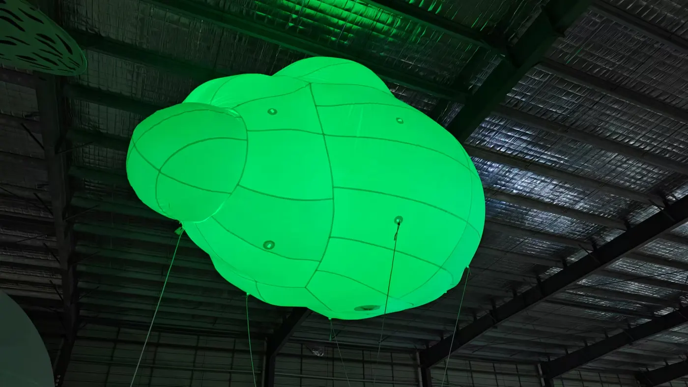 Factory pressure test for cloud inflatable element