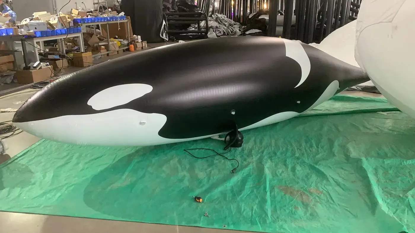 Factory pressure test for orca floating inflatable