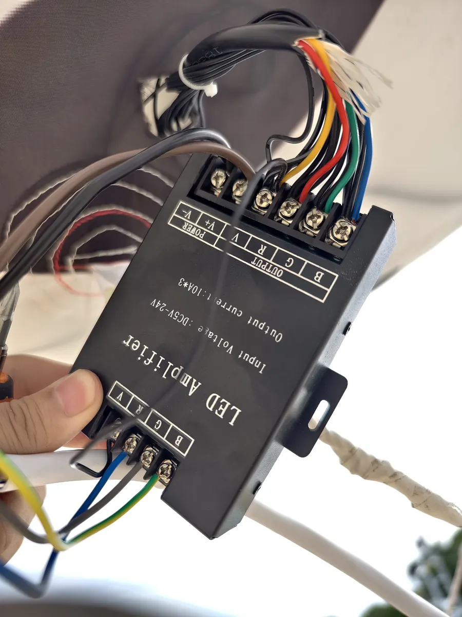 On-site control module checked during maintenance