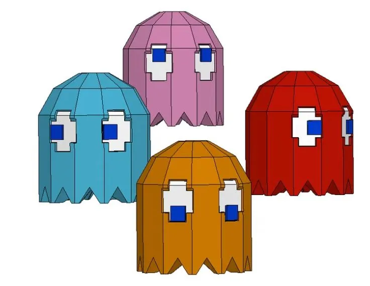 PACMAN and ghost character concept references