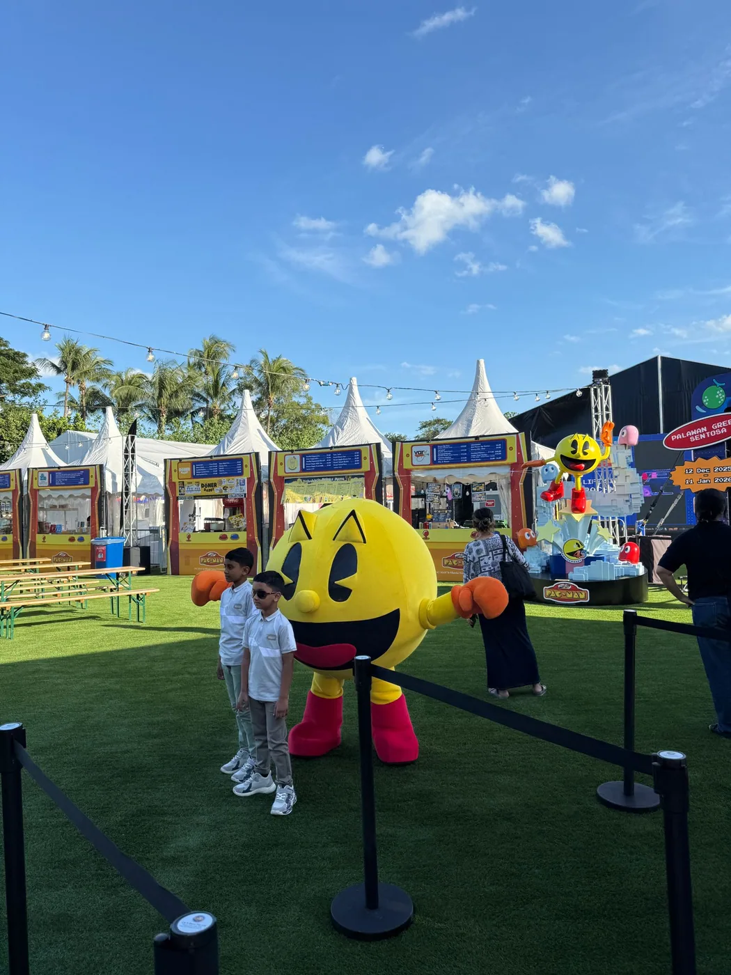 PACMAN character costume in the Sentosa public activation area