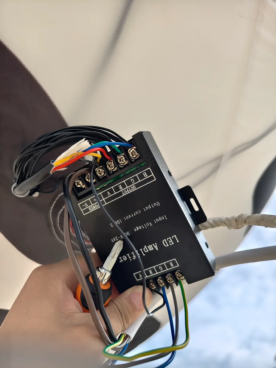 Remote lighting controller for wearable inflatable character