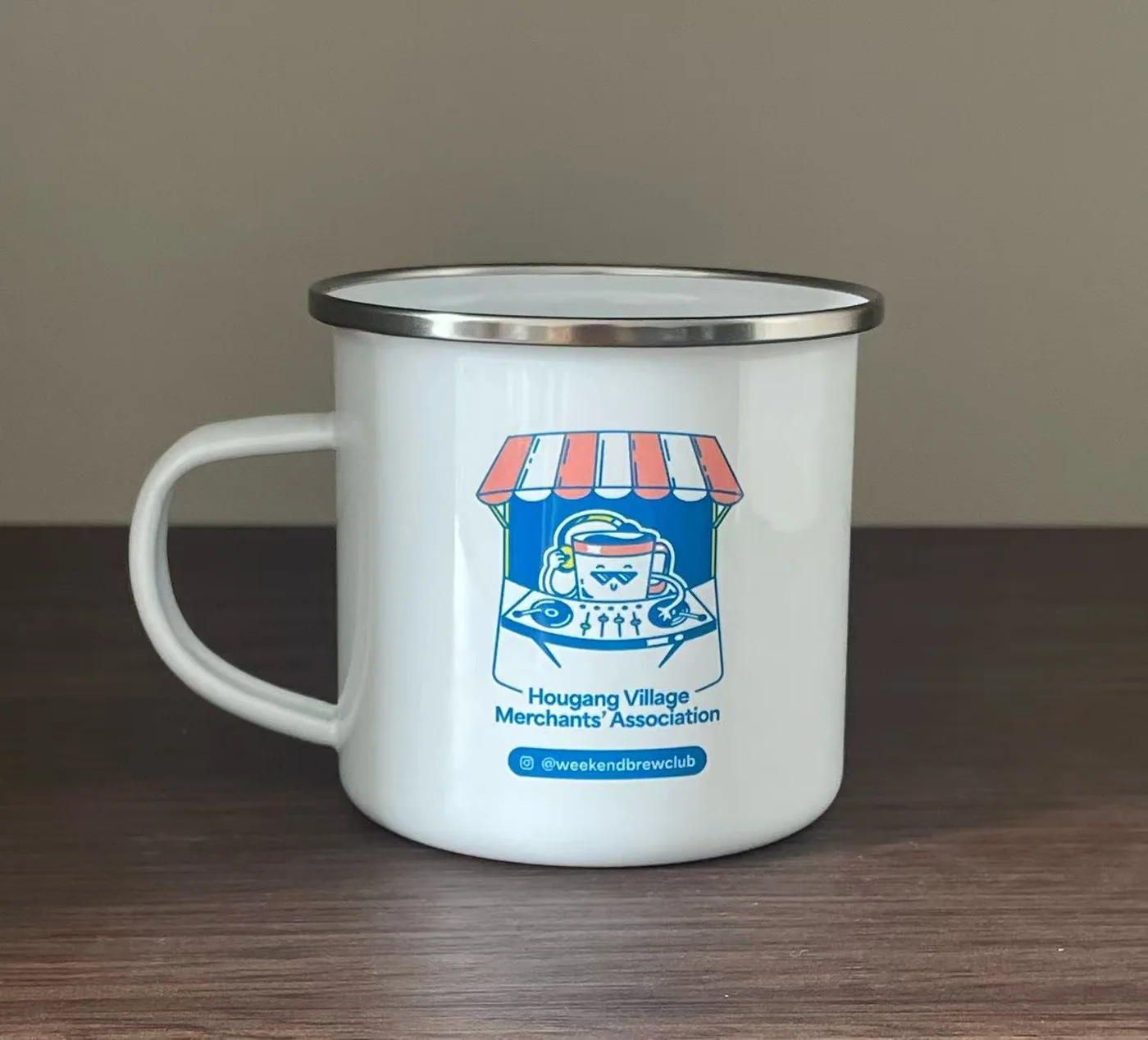 Finished Hougang Village Merchants Association Weekend Brew Club mug