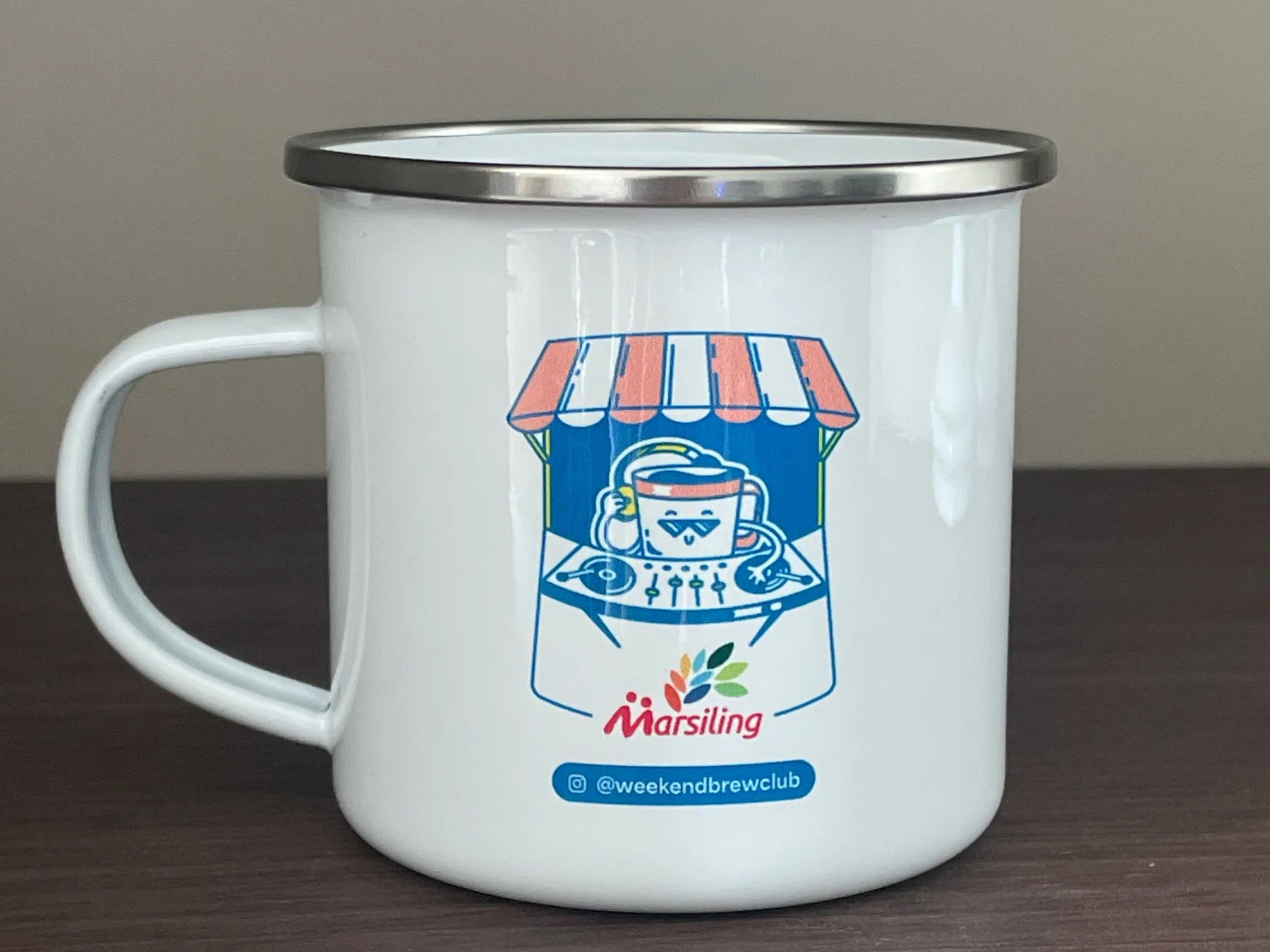 Finished Marsiling Weekend Brew Club custom mug ready for Singapore delivery
