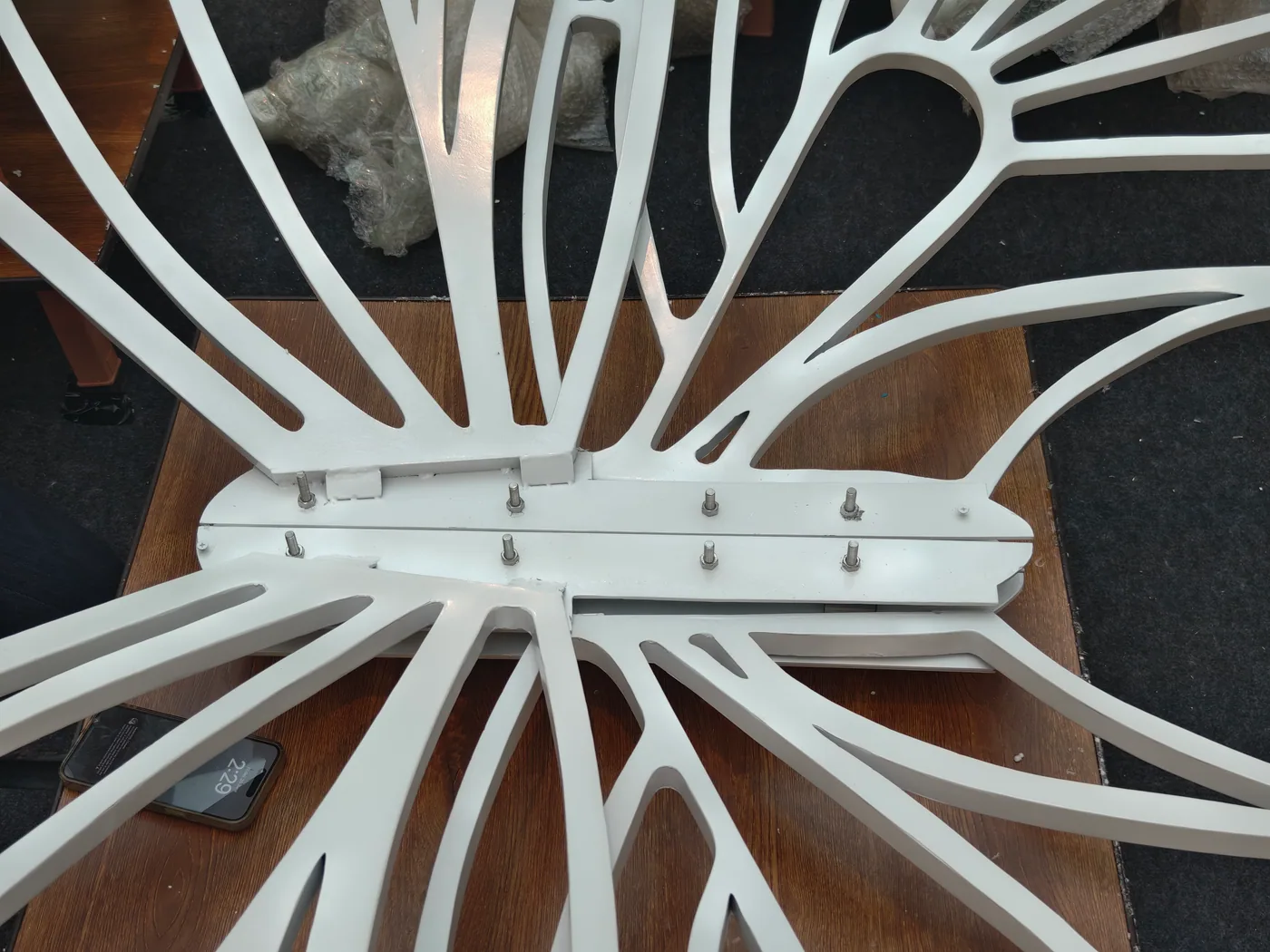 Butterfly sculpture co-creation and assembly process