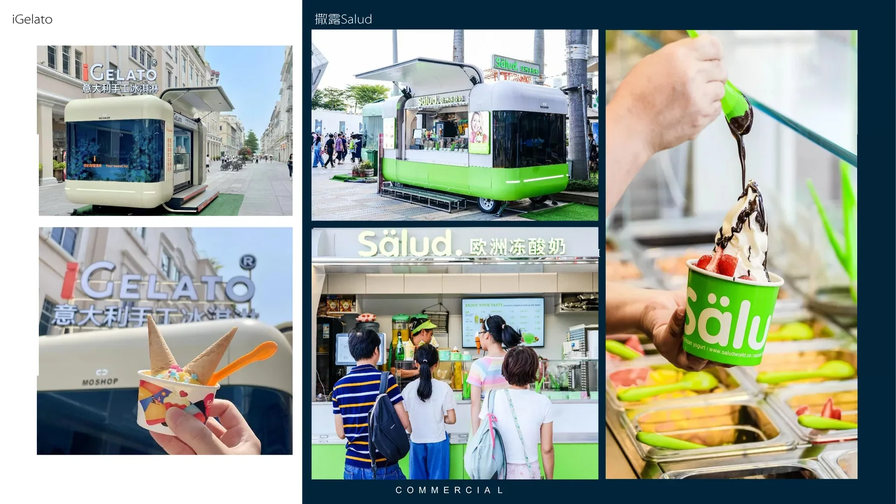 China manufacturing partner reference showing custom-built food truck examples