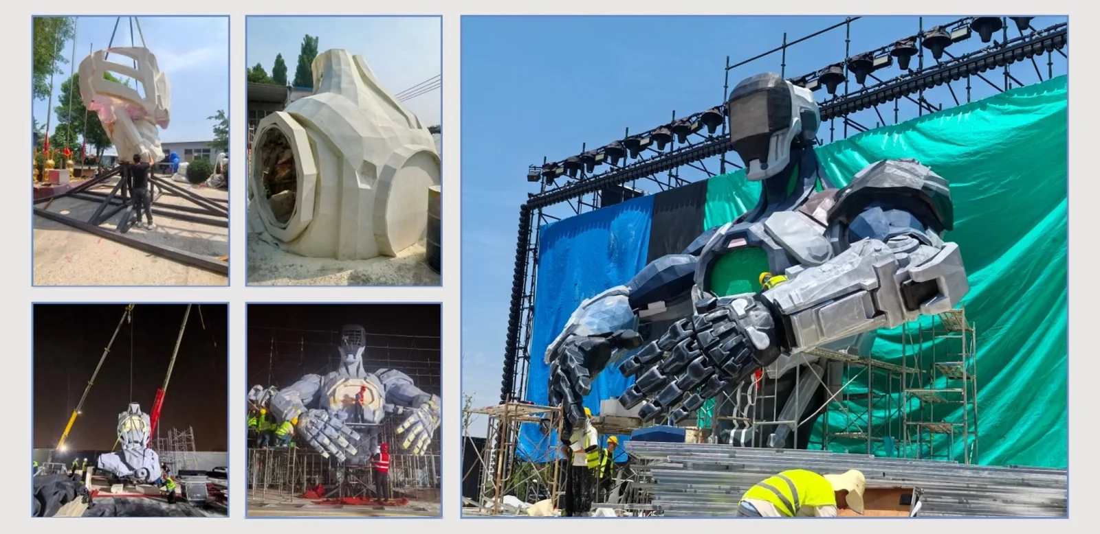 Interactive Robot Tour sculpture fabrication reference