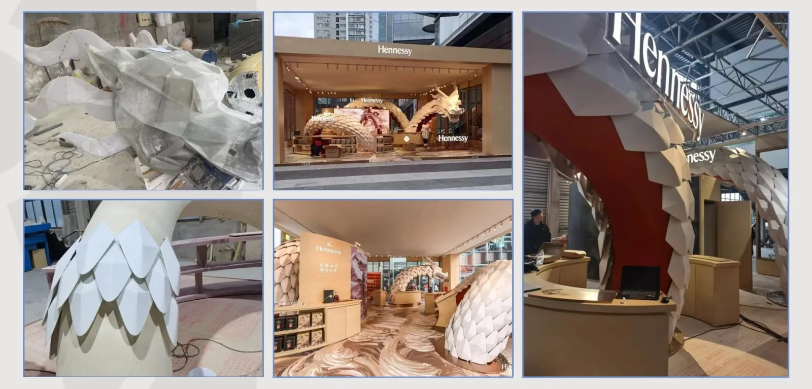 Loong Installation sculpture fabrication reference