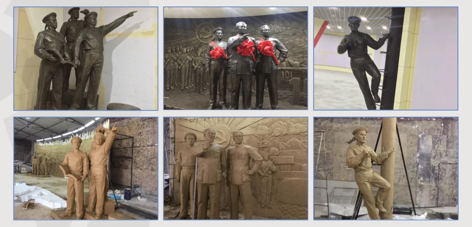 First Squadron of China Navy Destroyers sculpture fabrication reference