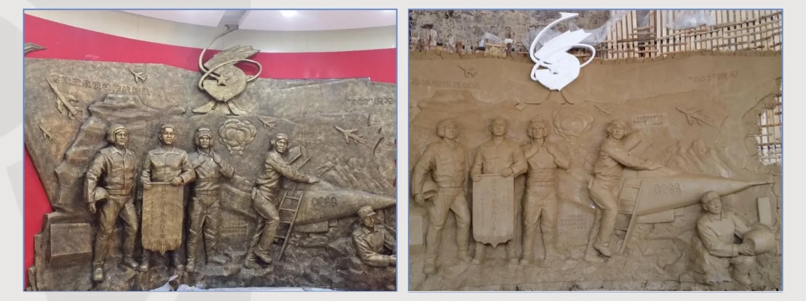 Shandong Weifang Air Force Division 5 sculpture fabrication reference
