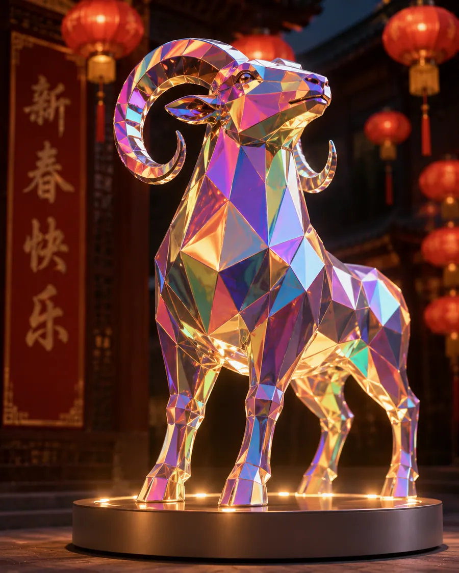 AI concept reference for a transparent rainbow ram concept